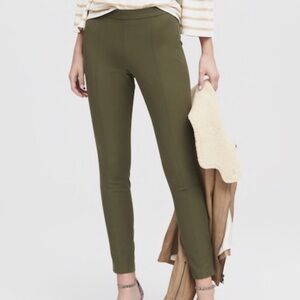 Banana Republic Olive Green Devon Legging-Fit Ankle-Cut Pant